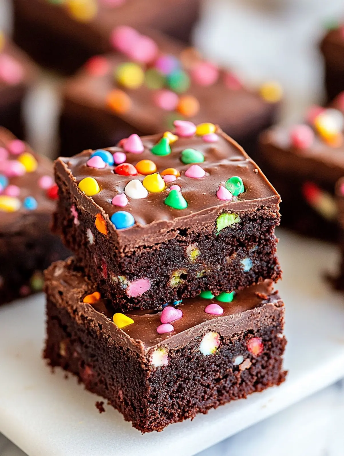 Nostalgic Delight: Crafting Fudgy Cosmic Brownies with Silky Ganache